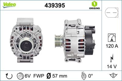 Alternatör VALEO ORIGINS NEW OE TECHNOLOGY